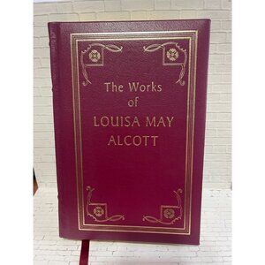 Vintage Red Leather 1995 The Works Of Louisa May Alcott (Longmeadow Press)